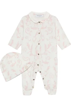 Roberto Cavalli Trousseau de naissance à motif monogrammé