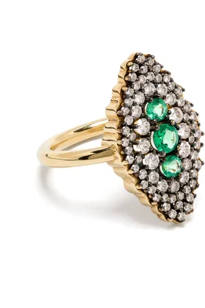LEANDRA BAGS Bague Maxi Lanzadera en 18ct sertie d
