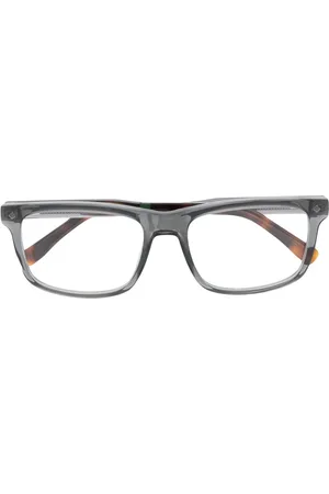 Lacoste Lunettes de soleil à monture rectangulaire bicolore