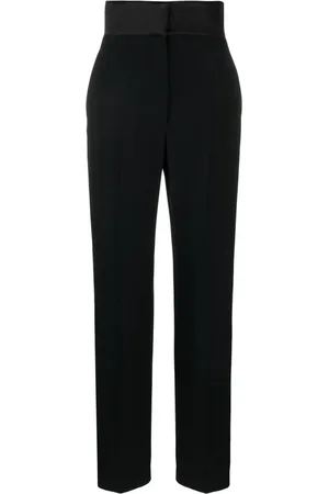 Alexander McQueen Pantalon en coton à bandes contrastantes
