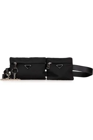 Prada Sac banane Multi Pocket en tissu et cuir saffiano (2000-2013)