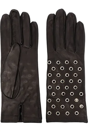 Manokhi Gants en cuir à détails d