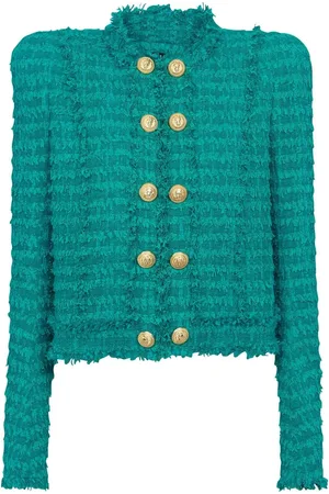 Balmain Veste en tweed à boutonnière