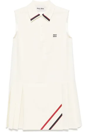 Miu Miu Robe-chemise à design plissé