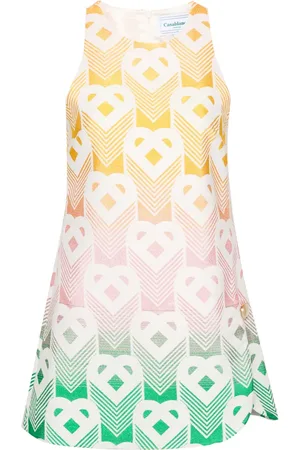 Casablanca Robe courte à motif monogrammé en jacquard