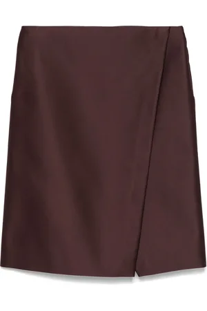 Serafini Jupe-portefeuille en satin