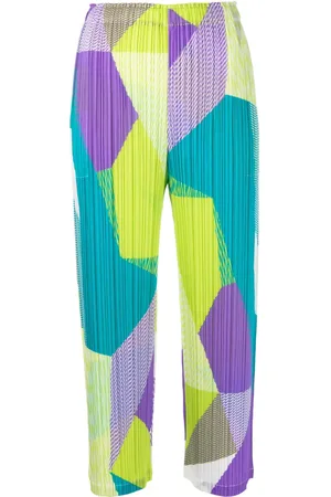 PLEATS PLEASE ISSEY MIYAKE Pantalon court à design plissé