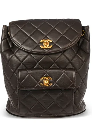 CHANEL Grand sac à dos Duma en cuir (1995)