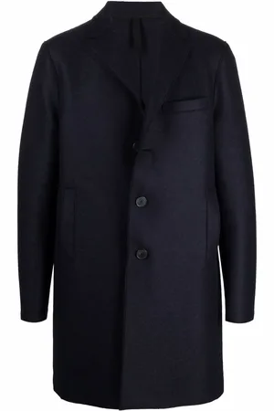 Harris Wharf London Manteau en laine à simple boutonnage