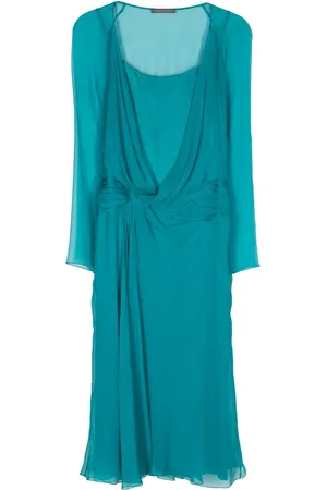 Alberta Ferretti Robe mi-longue à design drapé