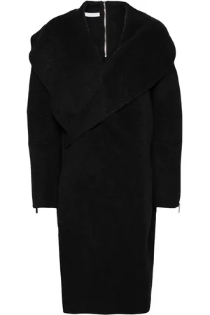 Helmut Lang Manteau en laine à détails de zips