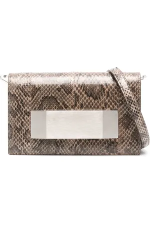Rick Owens Pochette à effet peau de serpent