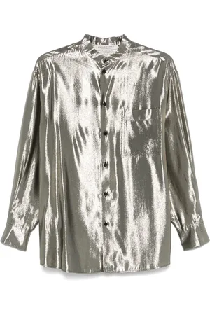 Serafini Chemise à effet lamé