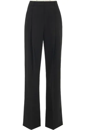 Elisabetta Franchi Pantalon de costume en crêpe à détails de plis