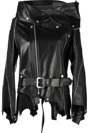 JUNYA WATANABE Veste ceinturée en cuir