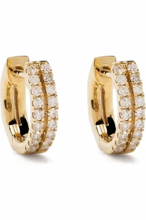 DJULA Créoles en 18ct pavées de diamants