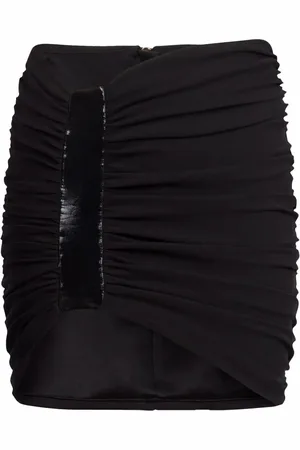 Balmain Jupe froncée à taille haute