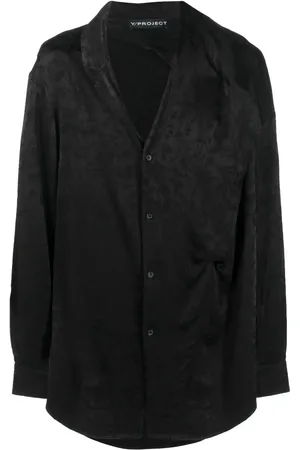 Y / PROJECT Chemise en satin à fleurs