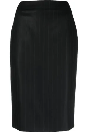 Dior Jupe crayon à fines rayures (années 1990)