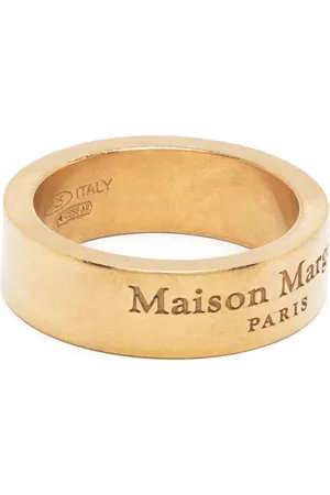 Maison Margiela Bague en argent à logo gravé