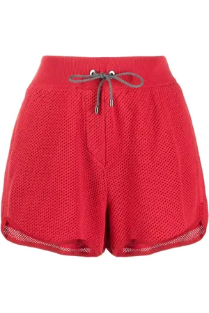 Brunello Cucinelli Short en maille à lien de resserrage