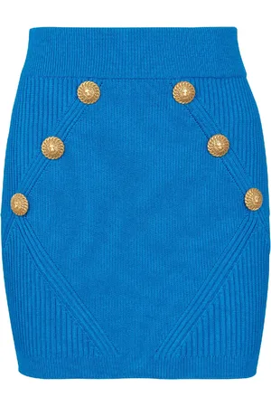 Balmain Minijupe à boutons embossés