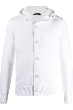 HERNO Cardigan en maille fine à capuche