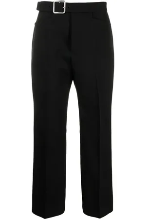 Jil Sander Pantalon court à taille ceinturée