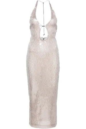16Arlington Robe mi-longue à ornements en sequins