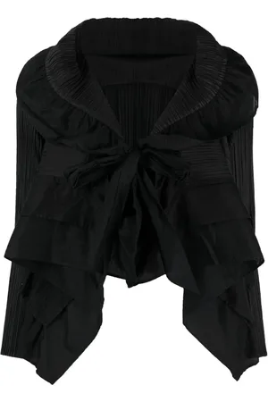 Issey Miyake Boléro plissé à volants (années 2000)
