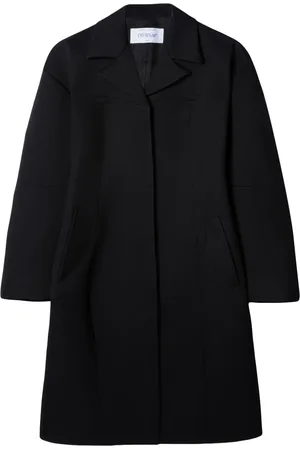 OFF-WHITE Manteau Round Techno Gab à simple boutonnage