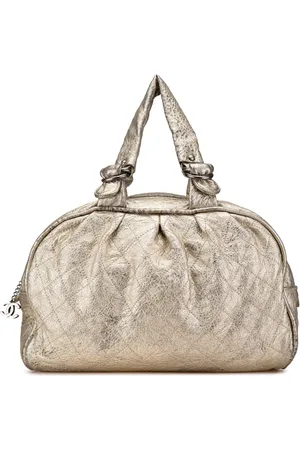 CHANEL Sac de voyage Le Marais Duffle Bag en cuir de veau métallisé (2006-2008)