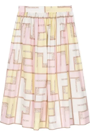 Fendi Jupe évasée à motif FF