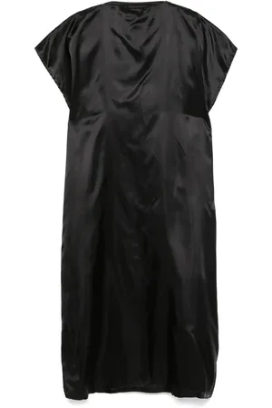 Maison Margiela Robe en satin à coupe longue