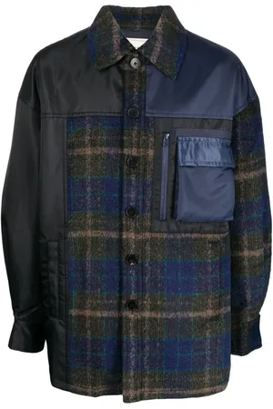 Feng Chen Wang Veste boutonnée à empiècements