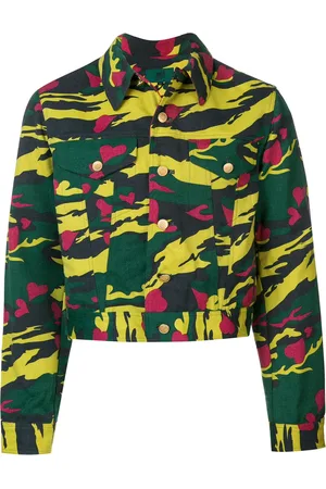 Jean Paul Gaultier Veste crop à motif camouflage