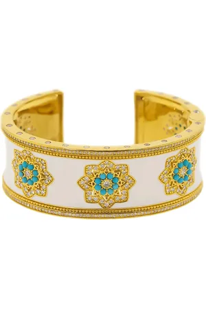 BUDDHA MAMA "bracelet Mandalas en 20ct, émail, diamant et turquoise"