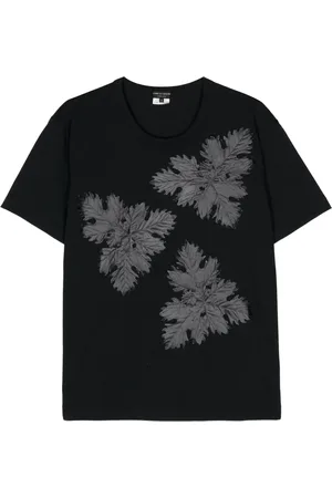 Comme des Garçons T-shirt à appliqués feuille