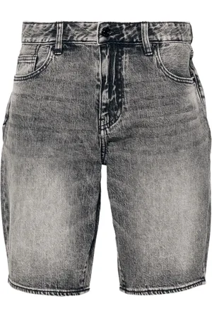 Armani Exchange Short en jean à effet délavé