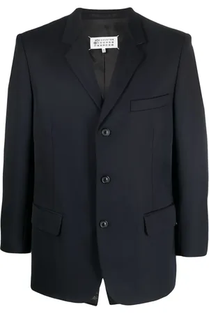 Maison Margiela Blazer en laine à simple boutonnage