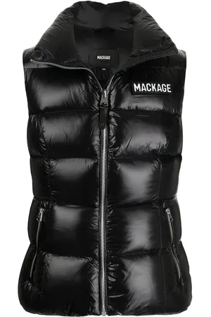Mackage Gilet à patch logo poitrine