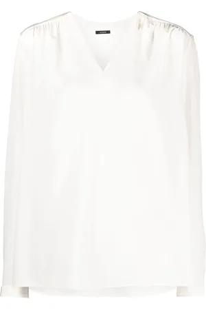 Joseph Blouse en soie à col v