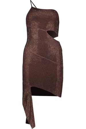 ANDREADAMO Robe courte à coupe asymétrique