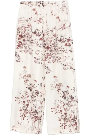 ALYSI Pantalon à imprimé corail