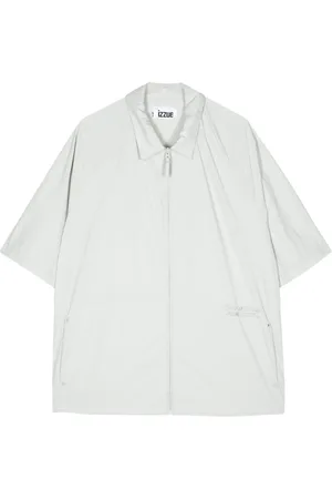 Izzue Chemise zippée à logo imprimé