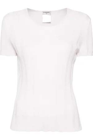 CHANEL T-shirt en maille pointelle (2005)