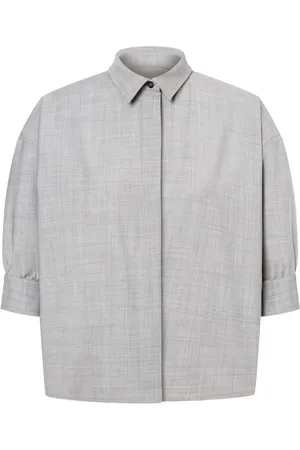 Serafini Chemise crop à manches courtes