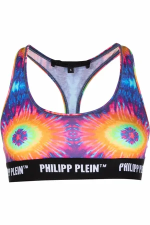 Philipp Plein Soutien-gorge tie-dye à bande logo