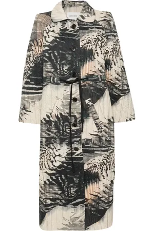 HENRIK VIBSKOV Manteau Long Bind à imprimé abstrait