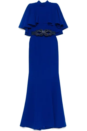 Saiid Kobeisy Robe longue ajustée en crêpe